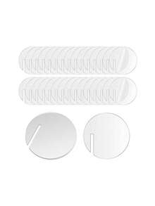 30/60pcs Acrylic Beverage Labels, Acrylic Wedding Markers, Champagne Glass Charms, Suitable For Weddings, Birthdays, Cocktail Parties, Beverage Cup Identification And Party Decorations, Graduation Ceremonies, Weddings - View 11