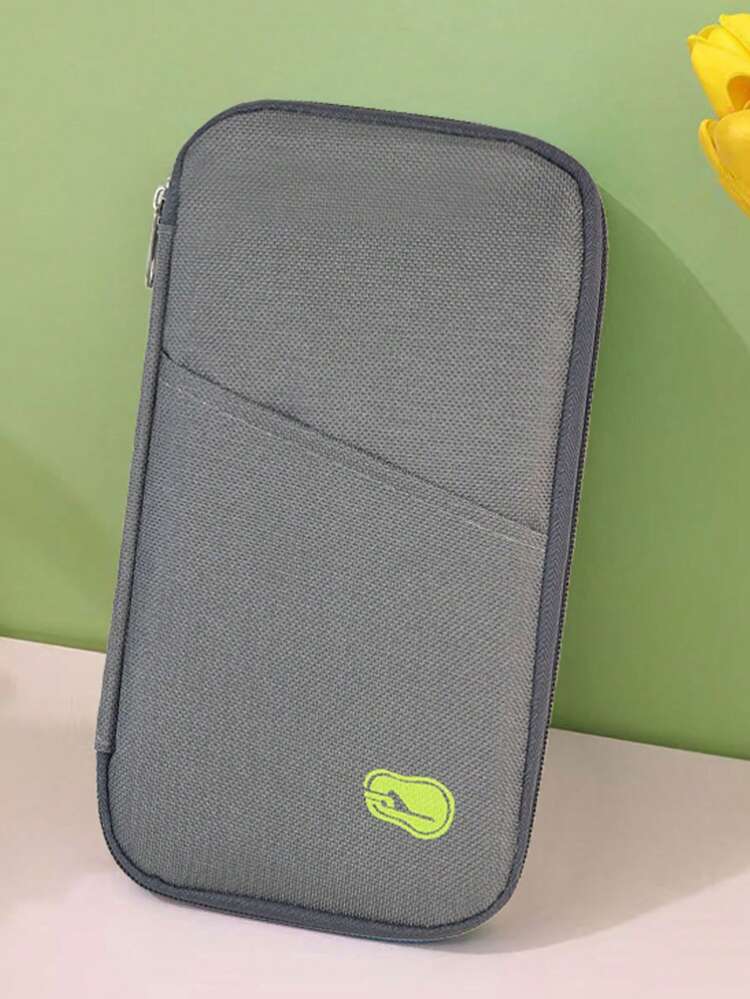 XD Children's Foldable Passport Wallet, Multi-Color Zipper Sealed Portable Storage Bag, Multi-Compartment Design With ID Card Slot, Credit Card Slot And Phone Compartment, Built-In Black And White Mesh Pocket, Lightweight Foldable Folder, Can Safely Store Travel Documents, Tickets, Receipts And Bank Cards - Multicolor - View 8