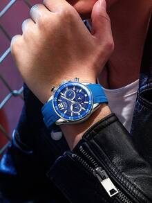 Foxbox LIGE Men's Watch Top Brand Stainless Steel Men's Watch Sports Calendar Waterproof Quartz Chronograph - Rose Gold - View 6
