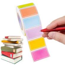 1020/510pcs Colorful Random Color Self-Adhesive Label Stickers, [510pcs/Roll]Waterproof Writable Self-Adhesive Identification Labels, Canned Food Labels, Food Storage Labels, Gift Bag Sealing Stickers, Waterproof Colorful Coded Index Labels - Vibrant, Durable Self-Adhesive Labels, Suitable For Organizing, Marking And Personalized Name Labels - Multicolor - View 3