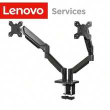 Lenovo AM120 Dual Monitor Mount Gas Spring Height Adjustable Full Motion VESA Bracket Fit 17-32 Inch Computer Screens For Home Office Desk - View 7