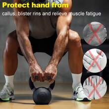 1pc(2pcs/Pack) Professional Fitness Grip, Ergonomic Pull-Up Training Hand Protector, Non-Slip Weightlifting Grip Straps For Men And Women - A - View 4