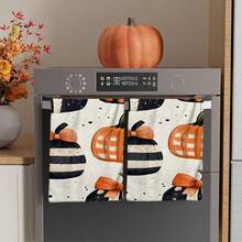 2/4/48pcs Autumn Series Striped Bow Pumpkin Pattern Printed Kitchen Towels - Super Soft, Highly Absorbent Polyester Dishcloths And Hand Towels, Perfect For Holiday Decor, Kitchen Decor, Party Decor - Multicolor - View 15