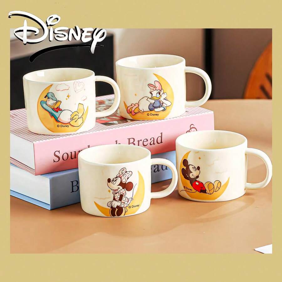 Disney 官方正版聯名可愛卡通陶瓷馬克杯，居家水杯牛奶杯，Light Thoughts 美食時光 - 彩色 - 查看 1