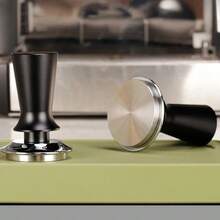 1pc 51mm Espresso Tamper Barista Coffee Tamper With Calibrated Spring Loaded Stainless Steel Tampers - Black - View 6
