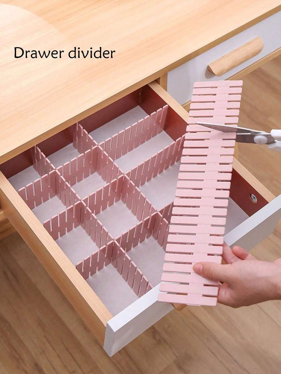 Cuttable Drawer Dividers, Customizable Storage Partitions, Underwear And Socks Drawer Divider Strips - Multicolor - View 1