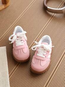 1 Pair Children's Skate Shoes Baby Walking Shoes Girls' Training Shoes Sports - Pink - View 4