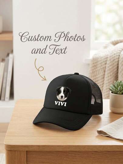 1pc Personalized Photo/Logo Customization - Vintage Washed Baseball Cap | Brand And Personalize Vintage Sun Hats. Soft Washed Outdoor Cap For A Unique Look! Perfect For Outdoor Activities. Mesh Baseball Cap