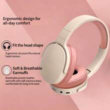 Wireless Headphones, Gerry 5.3 Bluetooth, Long Battery Life, Compatible With Computer/IPad/Smartphone, Wireless Headset For Music/Gaming - Khaki - View 7