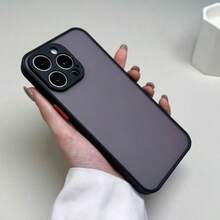 The Stylish Fine-Hole Mobile Phone Case Is Suitable For Iphone 16 15 14 13 12 11 Pro Max. It Adopts PC + TPU Two-In-One Material Protective Case, Which Enjoys Silky Smoothness And Is Worth Having. - 黑色 - 查看 1