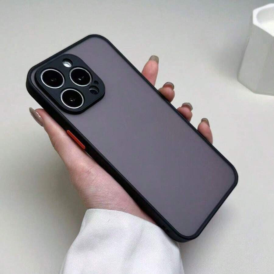 The Stylish Fine-Hole Mobile Phone Case Is Suitable For Iphone 16 15 14 13 12 11 Pro Max. It Adopts PC + TPU Two-In-One Material Protective Case, Which Enjoys Silky Smoothness And Is Worth Having. - 黑色 - 查看 1