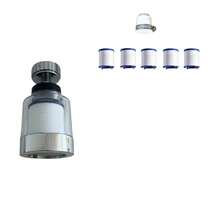 Faucet Filter, Transparent Visible Body 360° Rotatable Faucet Water Purifier, Universal Interface Detachable Filter Cartridge, Easy Installation Pre-Filter Faucet Accessory, Filter Impurities Bathroom Faucet Filter Adapter, Visualized Filter Cartridge Status For Direct Observation Of Consumable Wear, Anti-Splash Water Outlet Design, Convenient Filter Cartridge Replacement, Compatible With Most Regular Faucet Threaded Interfaces - Multicolor - View 13