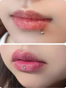 أقراط ثقب 16G من الفولاذ المقاوم للصدأ بملولب داخلي، حلقات لابريت للشفاه، مسامير بظهر مسطح للغضروف والتراغوس والهيليكس والدائث، مجوهرات ثقب للنساء والرجال - المجموعة أ - مشاهدة 3