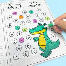 ABC 26 Letters Upper And Lower Case English Handwriting Practice Book Pen Control Training Letter Stickers - Yellow - View 3
