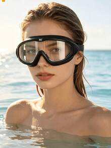 361degree 1 Set 3-Piece 361° Large Frame Wide View High Definition Anti-Fog Waterproof Leak-Proof Swimming Goggles, Unisex Adult, Includes Nose Clip, Ear Plugs And Portable Storage Box, Essential Summer Pool Accessory And Swimming Gift, Pool And Beach Swimming Gear - Multicolor - View 4