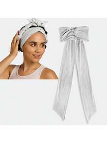 1pc Heatless Curling Hair Band, Soft Fabric Slouchy Sleep Hair Band, No Damage To Hair, Big Wave Curly Hair Styling Accessory, Suitable For Overnight Styling And Daily Use - Multicolor - View 1