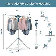 Clothes Drying Racks - Blue - View 3