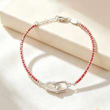 1 PC Ultra Thin Hand Rope Flower Bracelet Dainty All Match Women Bracelet - U-shaped Link Bracelet - View 5