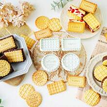 4pcs Christmas Gingerbread House Shaped Cookie Molds, 3D Cartoon Style Press Molds For Cookies/Fondant, Baking Tools For Decorating Cream Filled Cakes - Multicolor - View 3