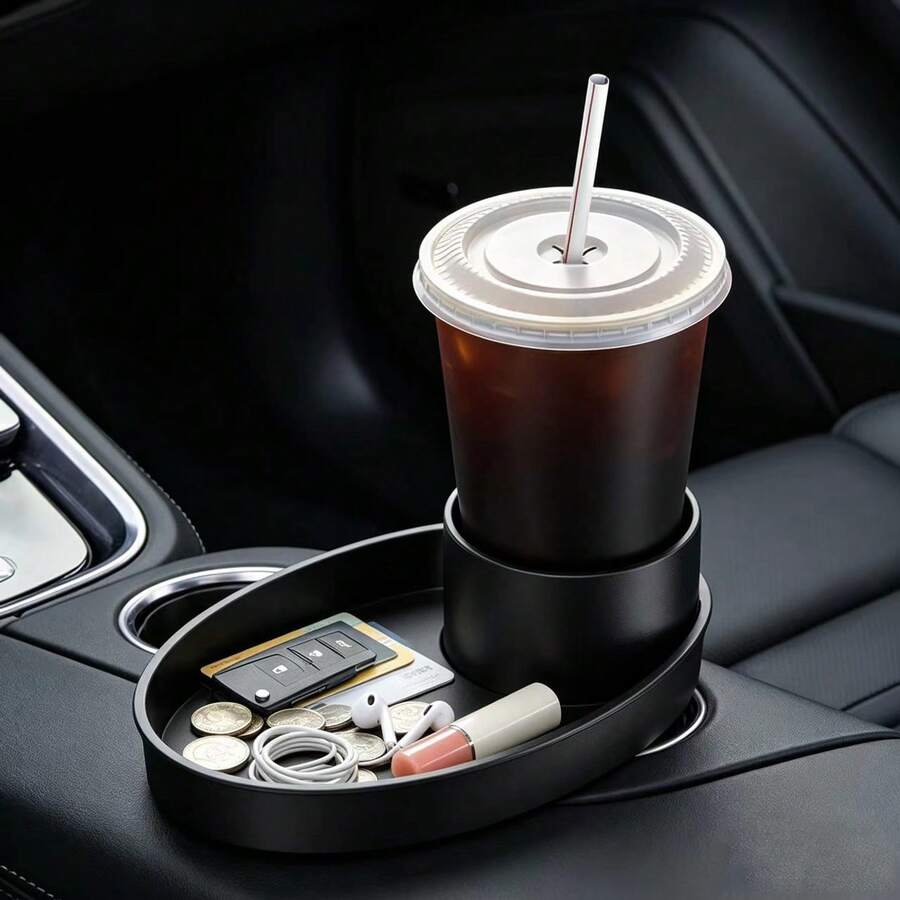 New Car Cup Holder Storage Tray Organizer Snack & Drink Holder For Car - A - View 1