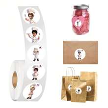 500pcs K-Pop CORTI/S All Members Chef Big Head Sticker, Highly Attractive Handsome Star Photo Sticker, KP/OP Fan Support Merchandise, Planner DIY, Water Cup, Phone, Gift Box Sealing Label Sticker, Back To School Gift For Fellow Fans And Best Friends - Multicolor - View 6