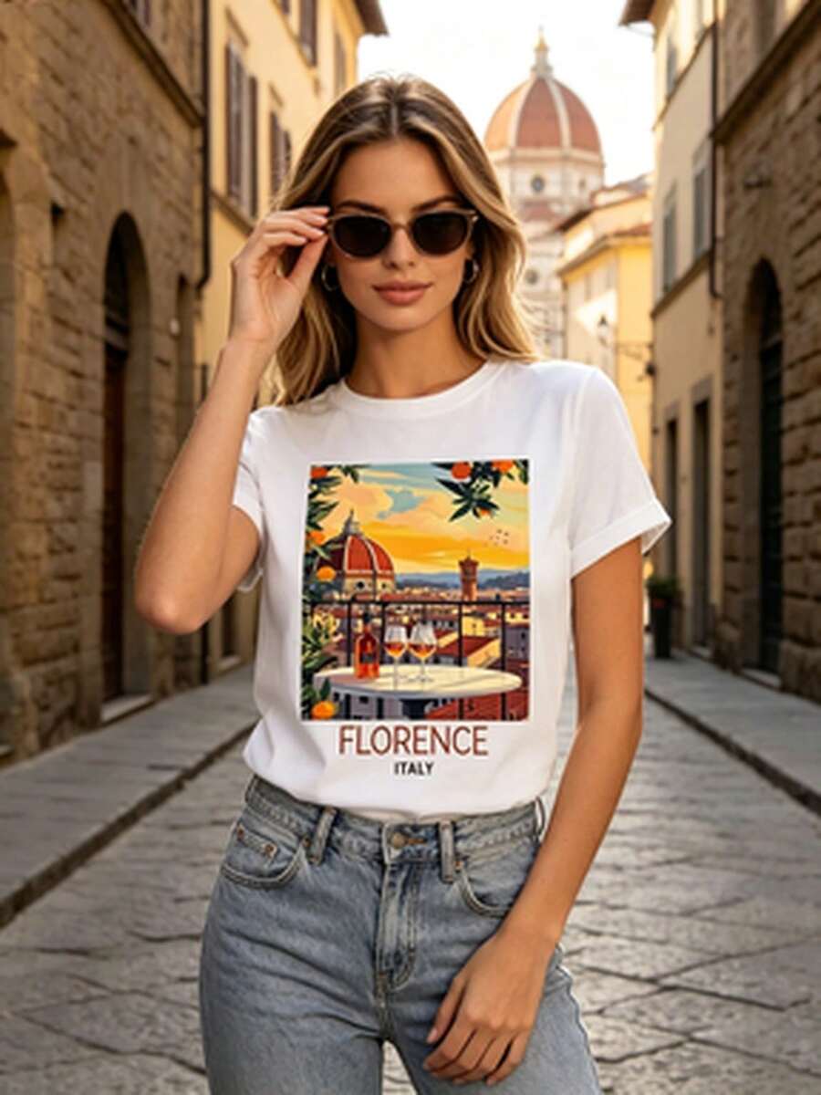 Women T-Shirts - 白色 - 查看 1
