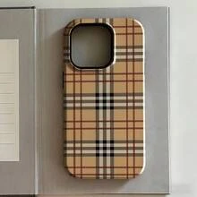 [24h Versand aus DE/FR/ES] Handyhülle: Klassische Preppy-Musterhülle für iPhone 17 16 16E 15 14 13 12 11 Pro Max Air X XR XSMAX 8 7 Plus, zweischichtige, stoßfeste PC-Rückabdeckung. Geeignet für Apple 17/16/15/14/13/12/11/X-Serie und  S21/S22/S23/S24/S25/S26, ,  und andere Modelle. - Abbildung 1 Stück - Übersicht 3