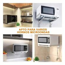 Microwave Oven Stand - Silver - View 8