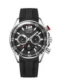 Foxbox LIGE Men's Watch Top Brand Stainless Steel Men's Watch Sports Calendar Waterproof Quartz Chronograph - Rose Gold - View 8