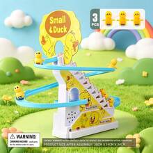 1 Set Kids Duck Climbing Stairs Track Toy, Cute Little Duck Slide, Early Education Educational Electric Toy, Holiday Gift - Duck Climbing Stairs - View 15