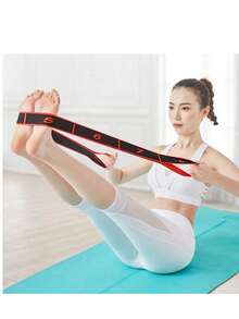 Fita Faixa Dupla de Alongamento Braços Yoga Pilates Fisio - Vermelho - Visão 4