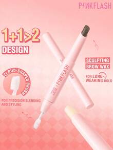 PINKFLASH 1g Wax Penata Alis, Tahan Air dan Keringat, Tekstur Halus, Tahan Lama Sepanjang Hari, Cepat Kering Tanpa Perlu Menunggu, Warna Transparan Universal - #TP01 BERSIH - View 2