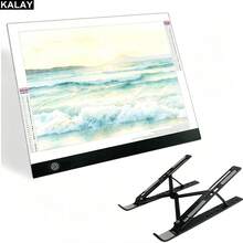 KALAY A4/A3 LED燈光描圖板 鑽石畫燈盤 USB供電 可調亮度燈板套裝附支架,適用於手工藝、紋身轉印、繪畫、素描、動畫、鏤空雕刻,工具配件 - 繪畫板 - 查看 11