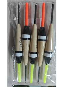FTK 3pcs Fish King Fishing Floats, 9.06 Inches/0.21 Oz, Balsa Wood Vertical Fishing Floats - Multicolor - View 13