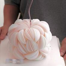 100pcs/120pcs Round Cake Decorations, Can Be Used For DIY Swan And Rose Shaped Cake Edges. These Are Spherical Baking Decorations, Suitable For Birthday, Wedding Parties - Multicolor - View 3