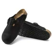 Birkenstock Boston Soft Footbed Mens Clog - 黑色 - 查看 2
