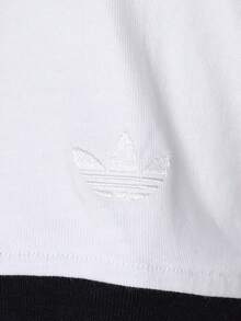 Adidas Originals Kaos Rajut Lengan Pendek Tanpa Kerah Wanita OG W TEE SS 2 TK3060 - Hitam dan Putih - View 5