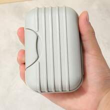 2pcs Portable Travel Soap Boxes With Lids + Bath Sponge, Draining Soap Holder, Bathroom Outdoor Soap Storage Container - Multicolor - View 4