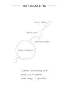 SereneSpark 1pc S925 Sterling Silver North Star CZ Hand Chain Dainty Hand Harness Finger Bracelet Stackable Hand Jewelry Wedding Birthday Gift For Women - Silver - View 6