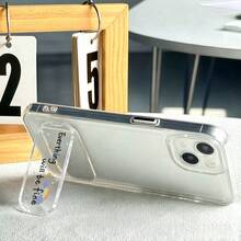1件彩虹勵志文字透明手機支架/可折疊背膠通用桌面臥室辦公桌手機架/通用手機殼背膠手機支撐架/手機殼配件 - 彩色 - 查看 4