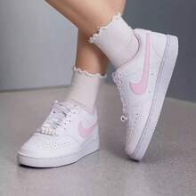 Nike New AF1 Air Force 1 Minimalist Versatile Wear-Resistant Women's Low-Top Casual Sneakers - White/Pink - View 4