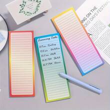 Magnetic Refrigerator Notepad, 100 Sheets Per Pad, Gradient Color Shopping List Refrigerator Notepad, To-Do List Memo, Shopping List, Reminder, 8 X 3 Inches - one-size - View 5
