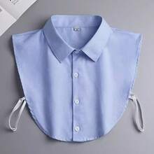 1pc Premium Detachable Fake Collar Inner Lining, Women's Knitted Polyester Layered Half Shirt Collar, Elegant Versatile Neck Accessory, Multiple Colors, Machine Washable, Suitable For Workplace Daily Commute Outfits - Multiple Styles - View 14