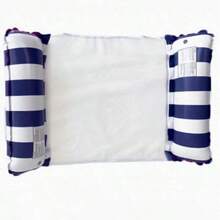 Foldable Backrest Striped Inflatable Floating Lounge Chair, Adult Water Hammock - Multicolor - View 8