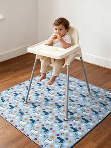 1PCE Baby Splat Mat ,Washable Portable Picnic Mat And Table Cloth,For Under High Chair/Arts/Crafts - Multicolor - View 10