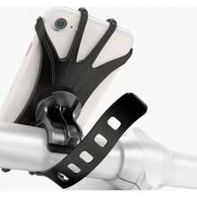 Dudukan Ponsel Silikon Portabel untuk Sepeda/Motor yang Dapat Berputar 360°, Aksesori Sepeda Motor Penggerak Langsung - Grey - View 9