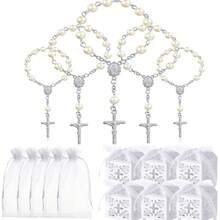 15/60/150pcs Mini Rosary Beads, 11.99cm Long, Suitable For First Communion, Baptism, Confirmation, Birthday And Other Occasions - Holiday Gift, Wedding Gift | Simple Rosary | Rosary Beads - A - View 2