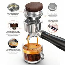 HiBREW H10A Semi-Automatic Espresso Machine , Adjustable Temperature And Cup Volume, 58mm Commercial-Grade Portafilter, 1.6L Large Capacity Removable Water Tank, OPV+NTC Dual Temperature Control Protection, Cold Brew And Hot Extraction Dual Modes - 查看 8