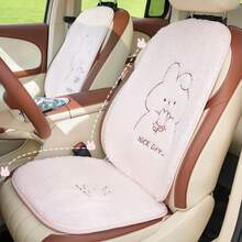 1pc All-Season Car Seat Cushion, Soft & Warm, Non-Slip, Cute Cartoon Design, Universal Size, Fits All Car Models, Winter Essential, Perfect Winter Car Accessory Gift, Best Gift For Friends, Graduation Gift, Back To School Gift, Christmas Decoration, Valentine's Day Gift, Gift For Parents, Halloween Gift, Thanksgiving Gift, Personalized Gift, Birthday Gift, New Year Gift - Pink - View 5