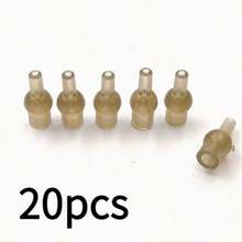 20/30pcs Soft Plug Beads - Selongsong Senar Pancing Karet PVC Lepas Cepat, Desain Anti Kusut Cokelat, Untuk Pengelolaan Senar Pancing dan Pengorganisasian Peralatan Pancing, Ideal Untuk Nelayan dan Penggemar Aktivitas Luar Ruangan - MultiWarna - View 3